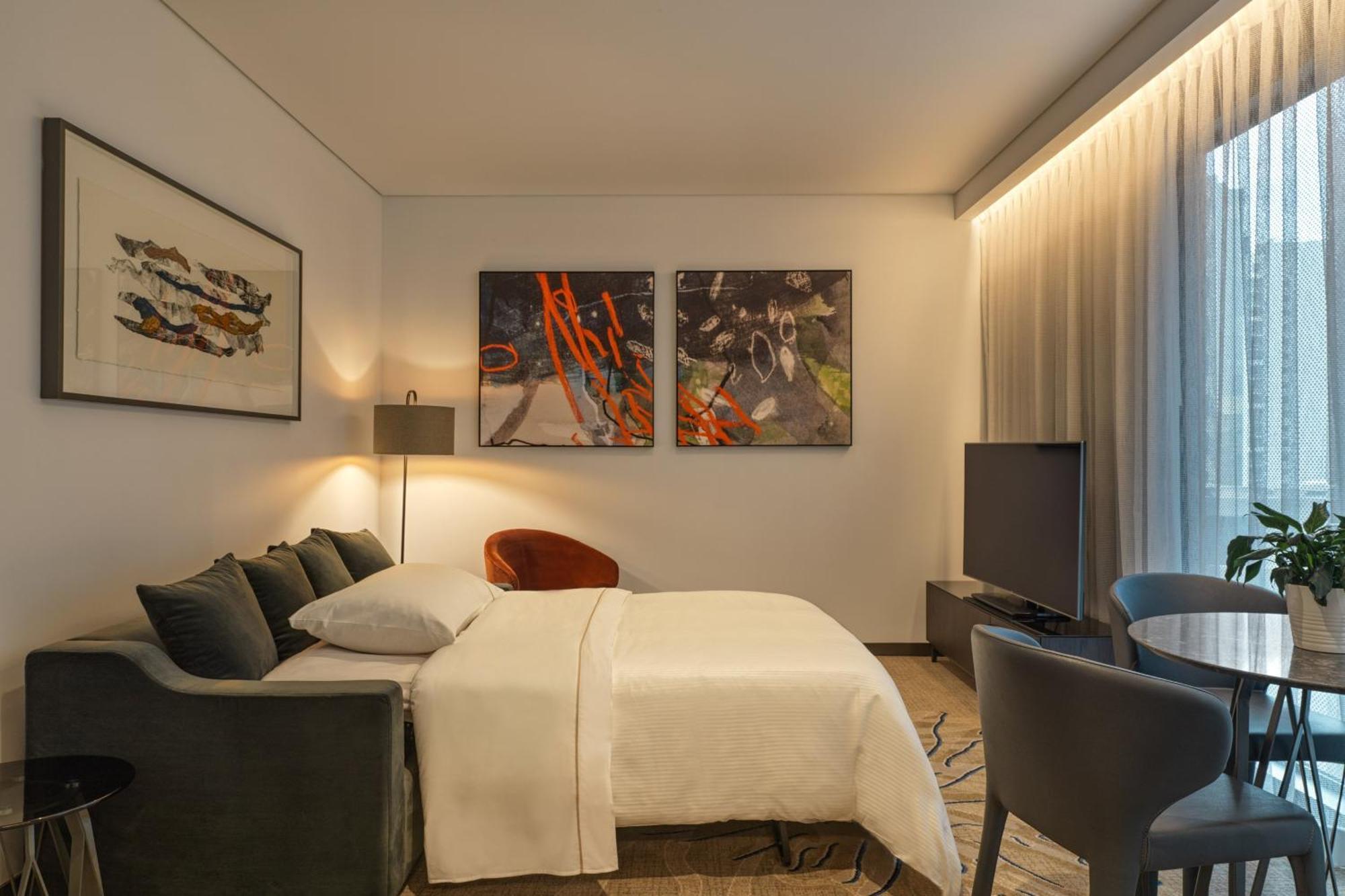 더 웨스틴 브리즈번 외부 사진 A bedroom at the hotel